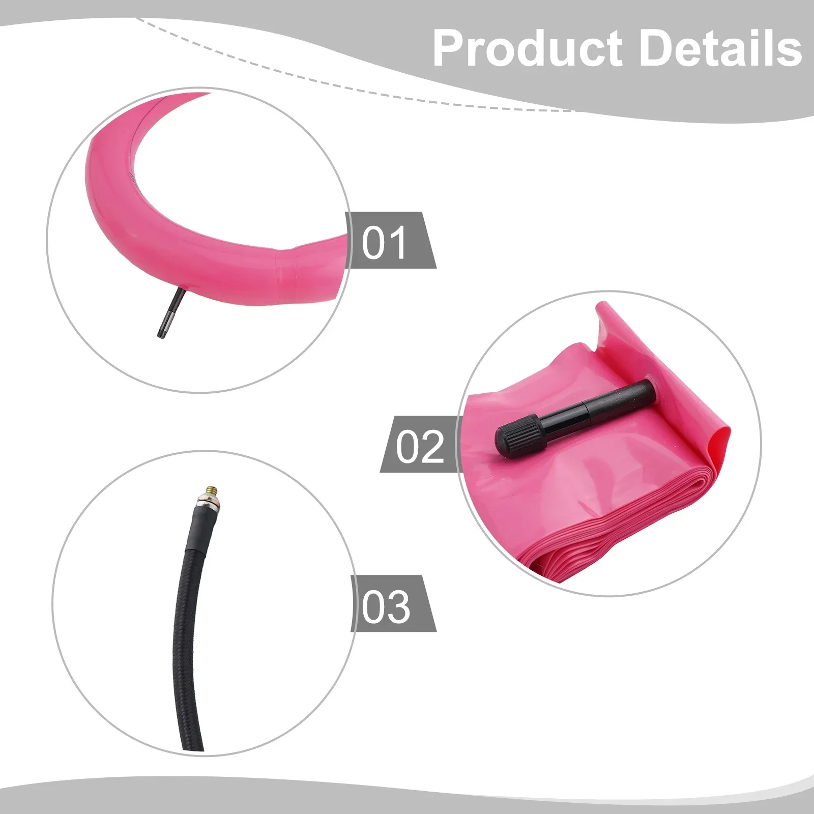 

Convenient Installation 700C Bike Tube 29inch Bike Tube AV Style Valve Reinforced Metal Valve Shock Absorption