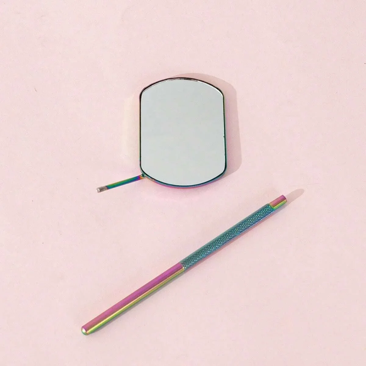 Eyelash Mirror Large Long Handle Mirror For Checking False Eyelashes Extension Beauty Makeup Tool