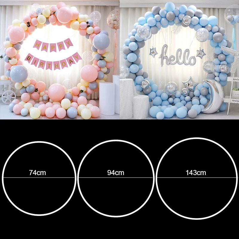 54-172cm Balloon Garland Arch Pvc Wreath DIY Round Hoop Flower Ring Wedding Party Birthday Party Baby Shower Decoration Supplies