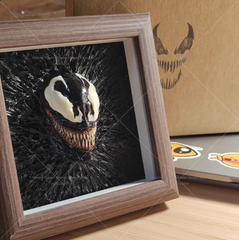 En Stock, regalo creativo, adorno de escritorio, criaturas alienígenas fluidas negras, Eddie Brock, conjunto completo, figura de acción, soldado, juguetes para regalo