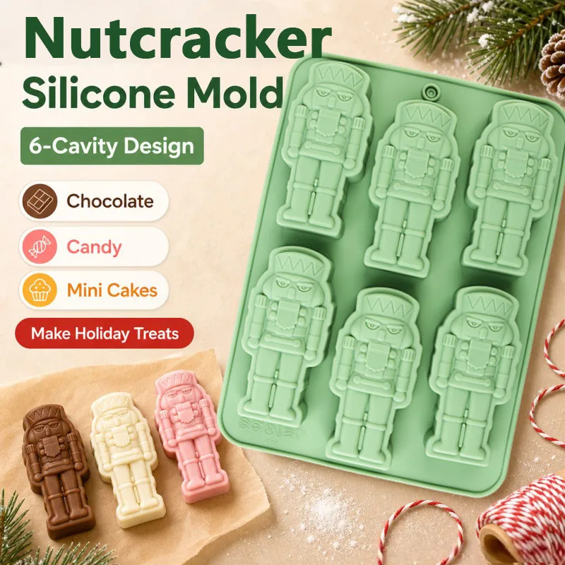 1 green warrior silicone baking mold, suitable for making cupcakes, chocolates, cake decorations, ice cubes, etc. Baking kitchen utensil, home baking, holiday gift, creative DIY