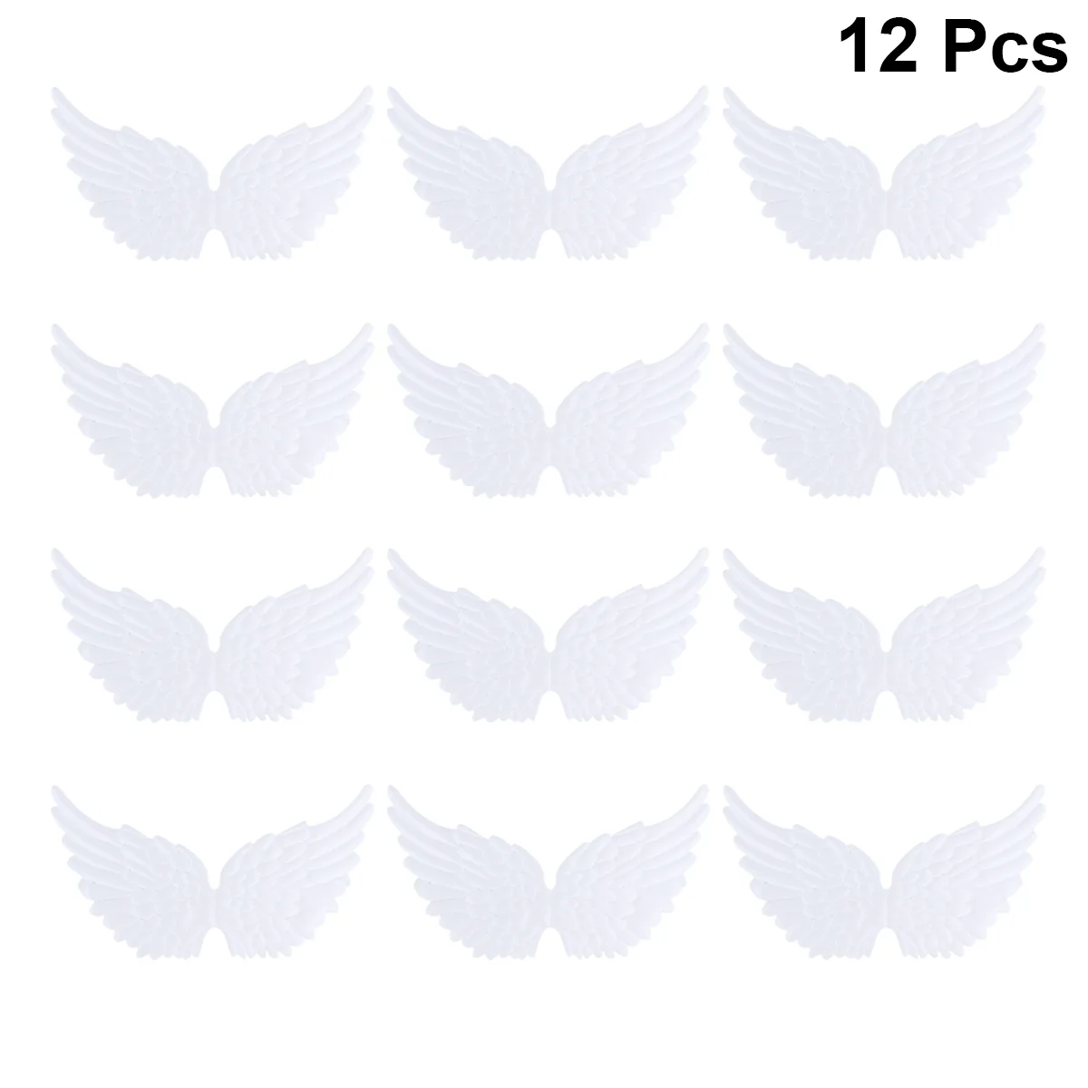 12 PCS Glitter Angel Wings Crafts Accessories for Room Mini Backpack Decor DIY Miss