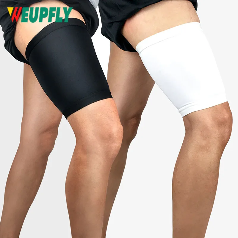 

1/2Pcs Thigh Sleeve for Weight Loss, Sports Compression Thigh Wrap Leg Brace Support Pulled Hamstring Strain Injury Tendonitis