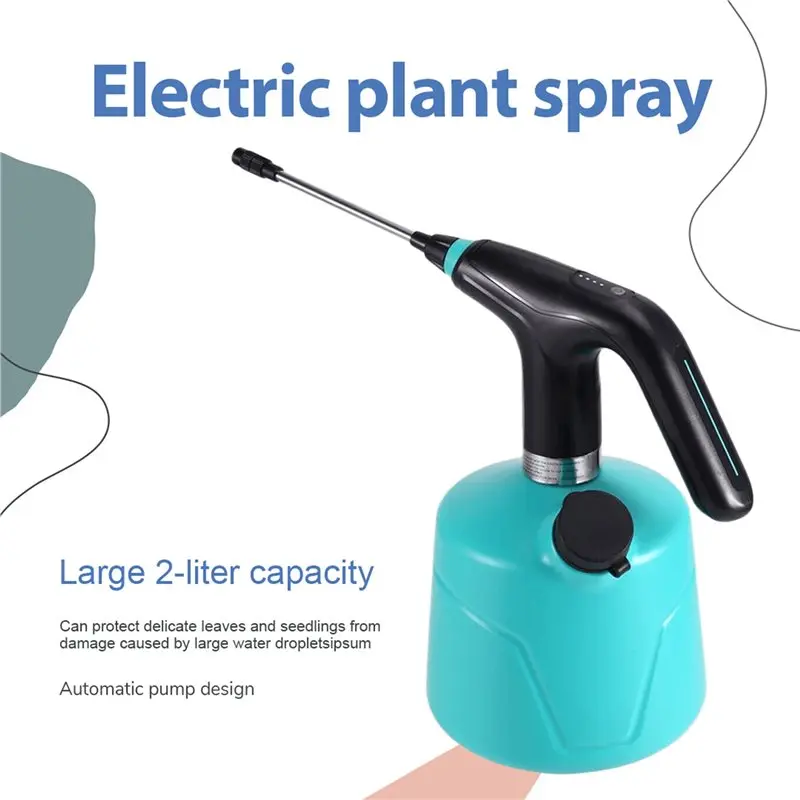 2L Electric Plant Spray Bottle Automatic Watering Fogger USB Rechargeable Sanitizing Sprayer For Indoor Outdoor Plants