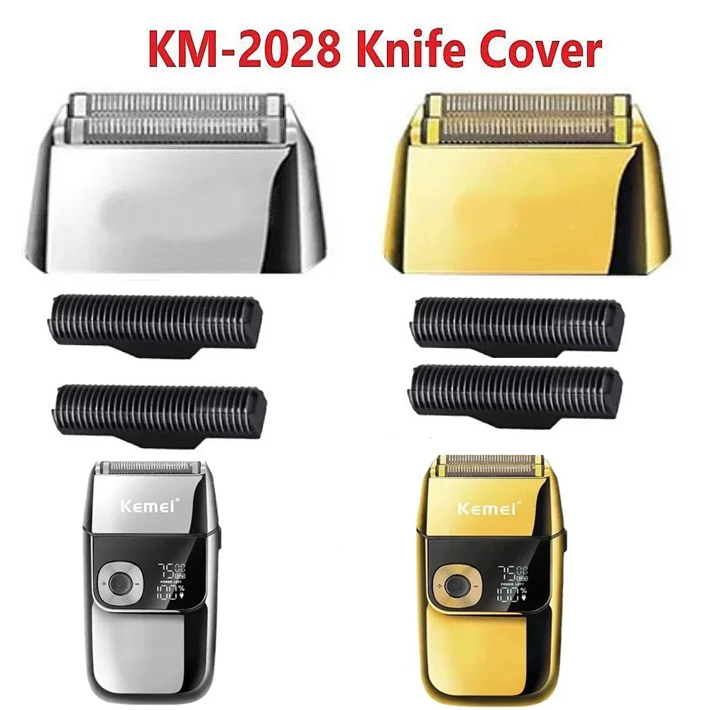 Kemei Original Electric Shavers Blades Golden Foil Knife Net and Cutter Head Suitable for KM-2028 Replacement Floating Razor