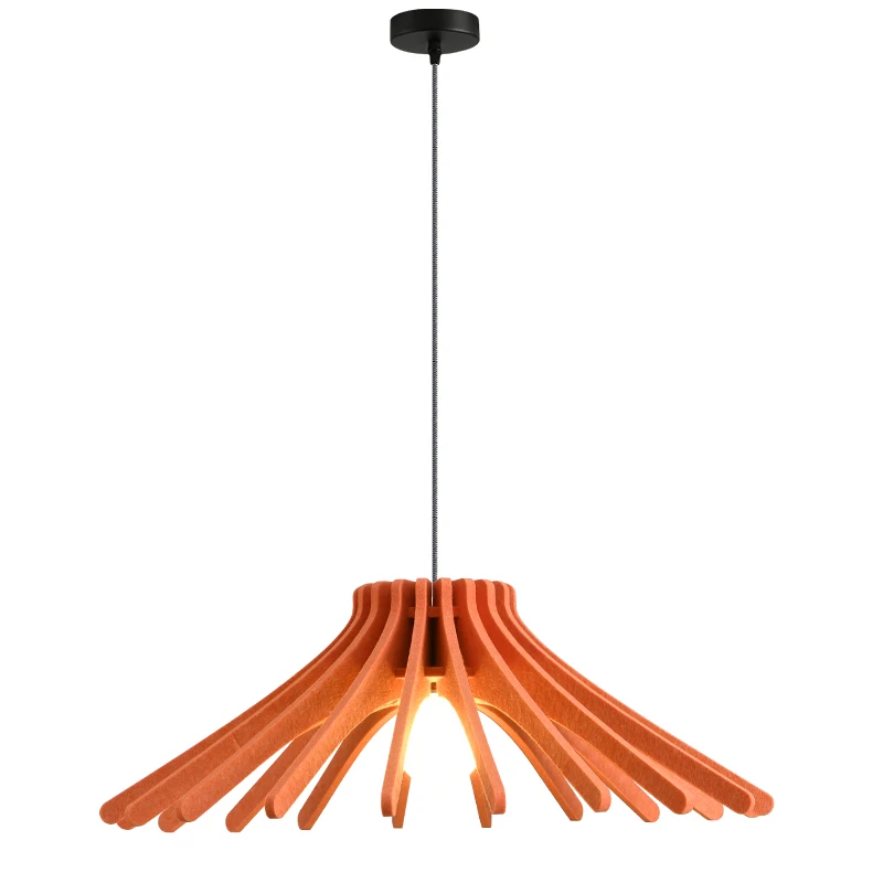 

New Design Sound Absorbing Felt Lampshade Commercial Pendent Light PET Felt Lamp