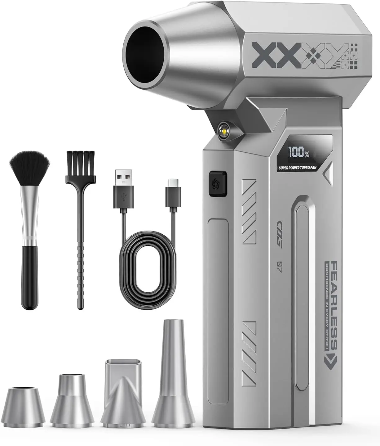 

Ультрамощный электрический пылесос, 280000 об/мин, с ЖК-экраном и светодиодной подсветкой для чистки ПК, клавиатуры, автомобиля