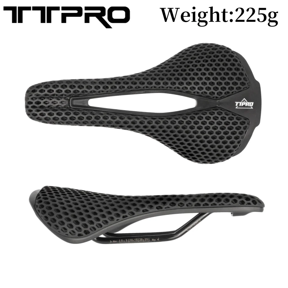 TTPRO 3D Printed Ultralight Bicycle Saddle Hollow Comfortable Breathable MTB Gravel Road bike Cycling Seat Bicycle Parts