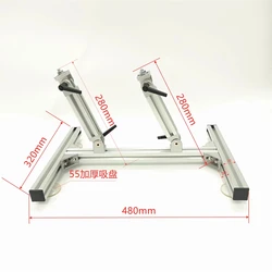 DIY Adjustable Angle Reciprocating Motor Bracket with Double Column And Suction Cup for Linear Motion Fixed Support