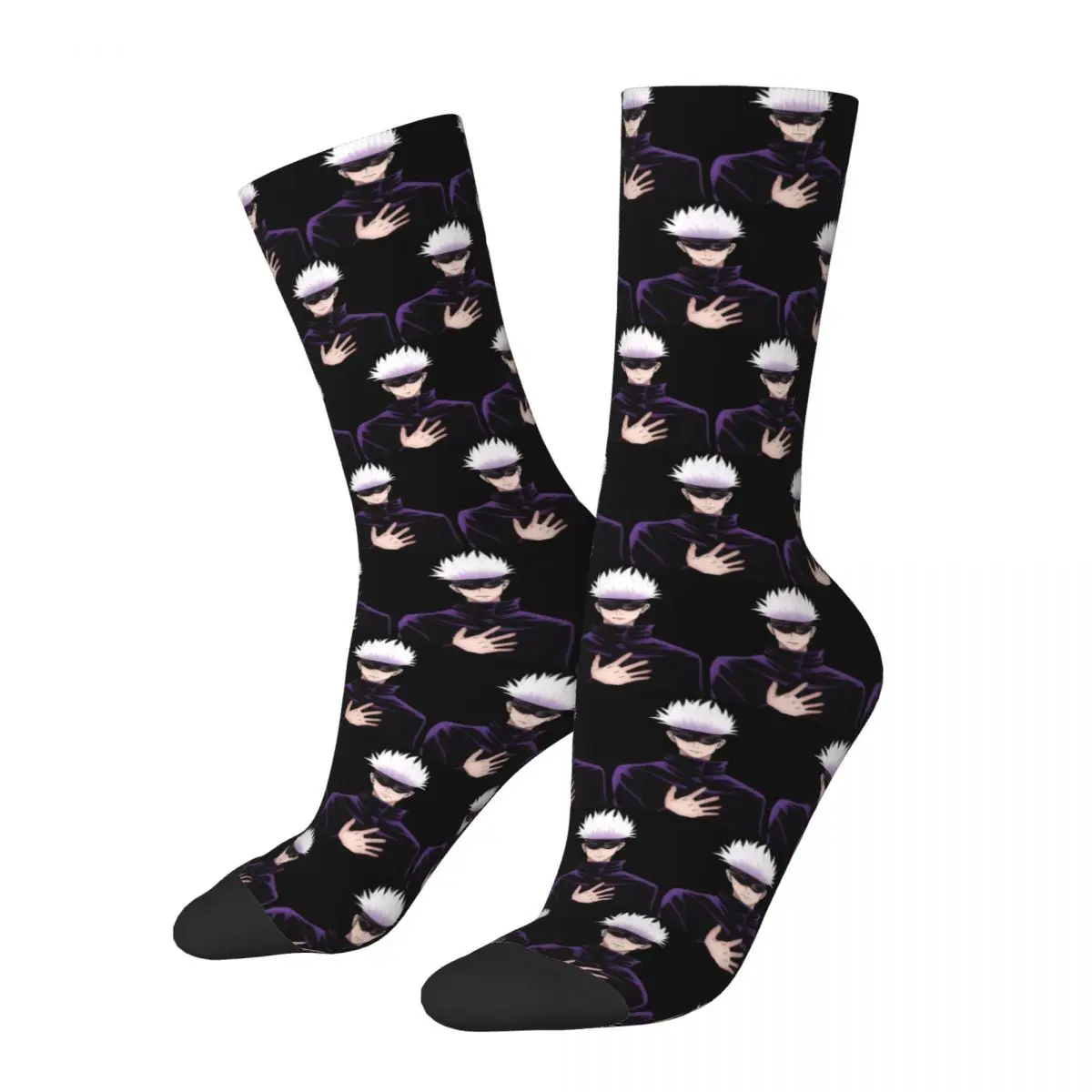 Jujutsu Kaisen Gojo Satoru Unisex Winter Socks Hip Hop Happy Socks Street Style Crazy Sock