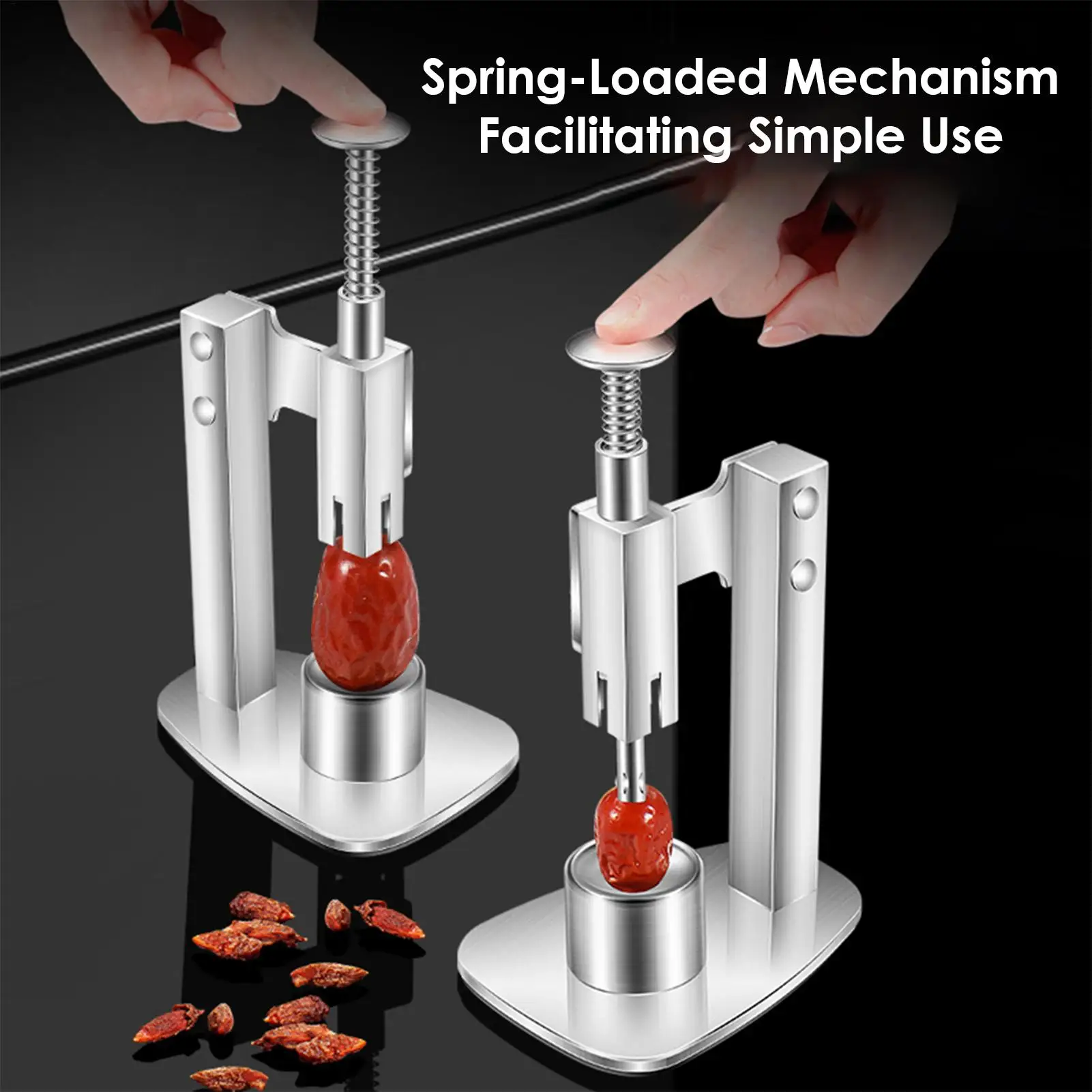 Stainless Steel Red Dates Corer Cherry Pitter Remover Olive Pitter Tool Portable Fruit Corer Remover Kitchen Accessories