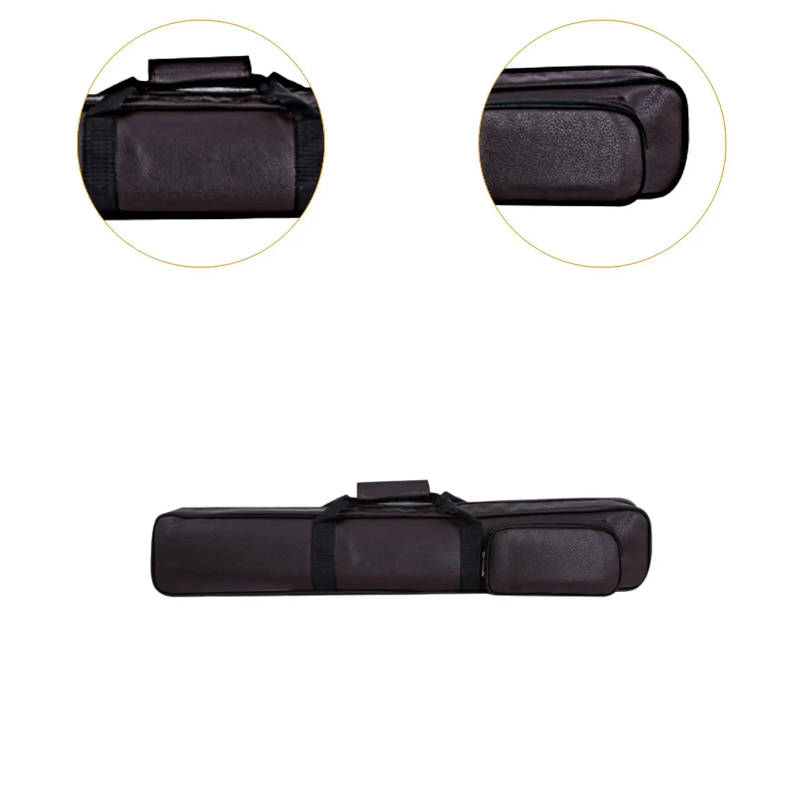 

Billiard Cue Bag PU Leather Durable Carrying Case Protective Pool Cue Cover for Billiard Supplies Practice and Travel