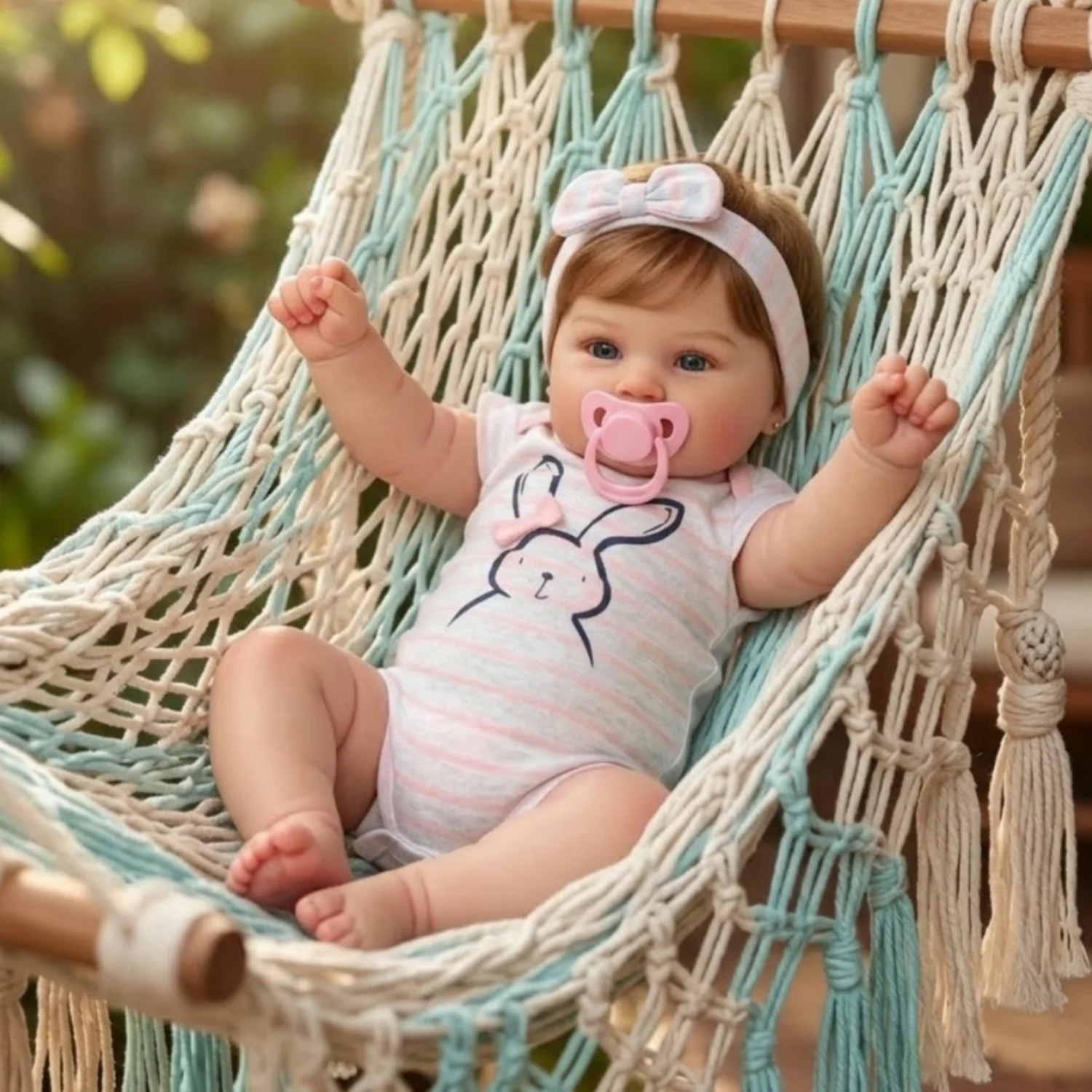 48CM Maddie Bebe Reborn Dolls Malowana noworodkowa lalka z wziętymi włosami i miękkimi w dotyku zabawkami dla dzieci Muñecas Reborn — zdjęcie 4