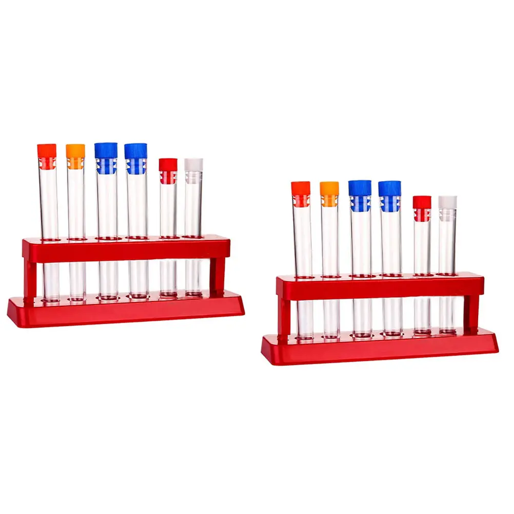 

2 Sets Tube Rack Plastic Storage Kit Holder Plastic Test Tube Holder Lab Shelf Tubes Experiment Practical