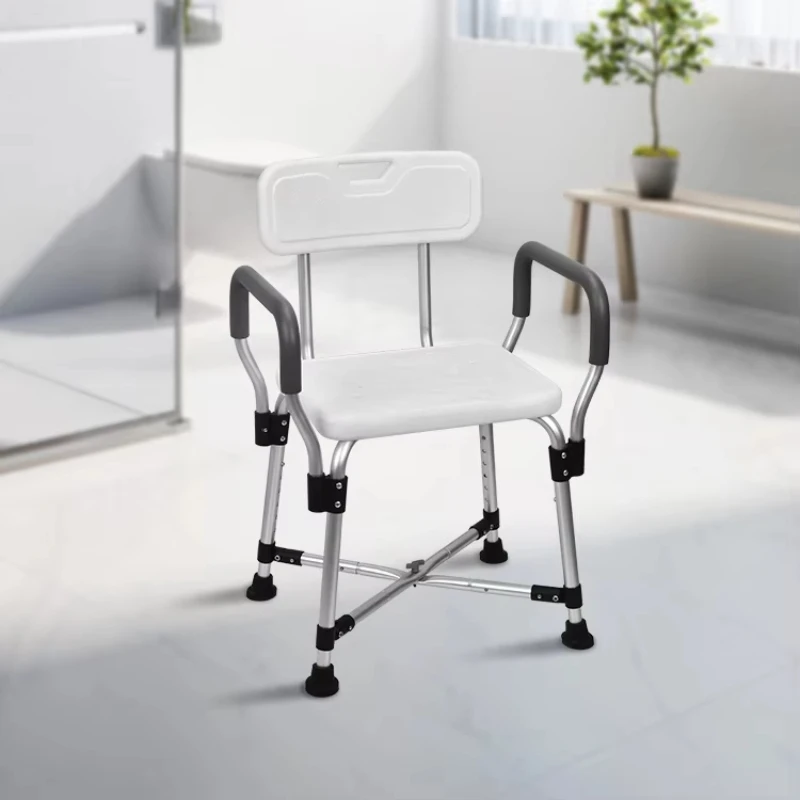 

Modern stainless steel bathroom folding stool wall-mounted non-slip shower seat the elderly bathroom bath stool