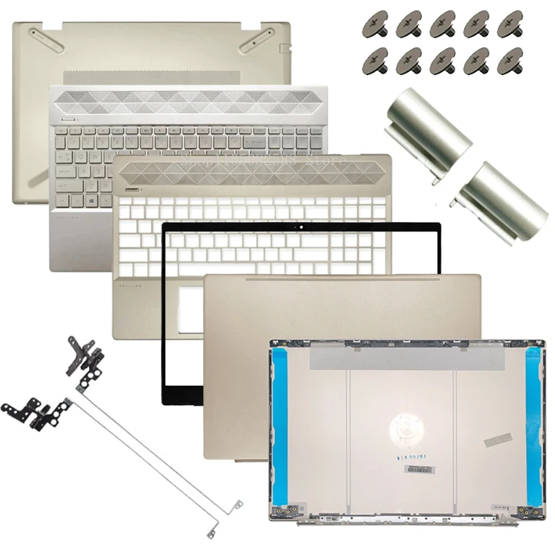 

Для HP Pavilion 15-CS 15-CW TPN-Q208 Q210 задняя крышка ЖК-дисплея для ноутбука/передняя панель/петли/подставка для рук/нижняя часть корпуса/клавиатура золото L28379-001