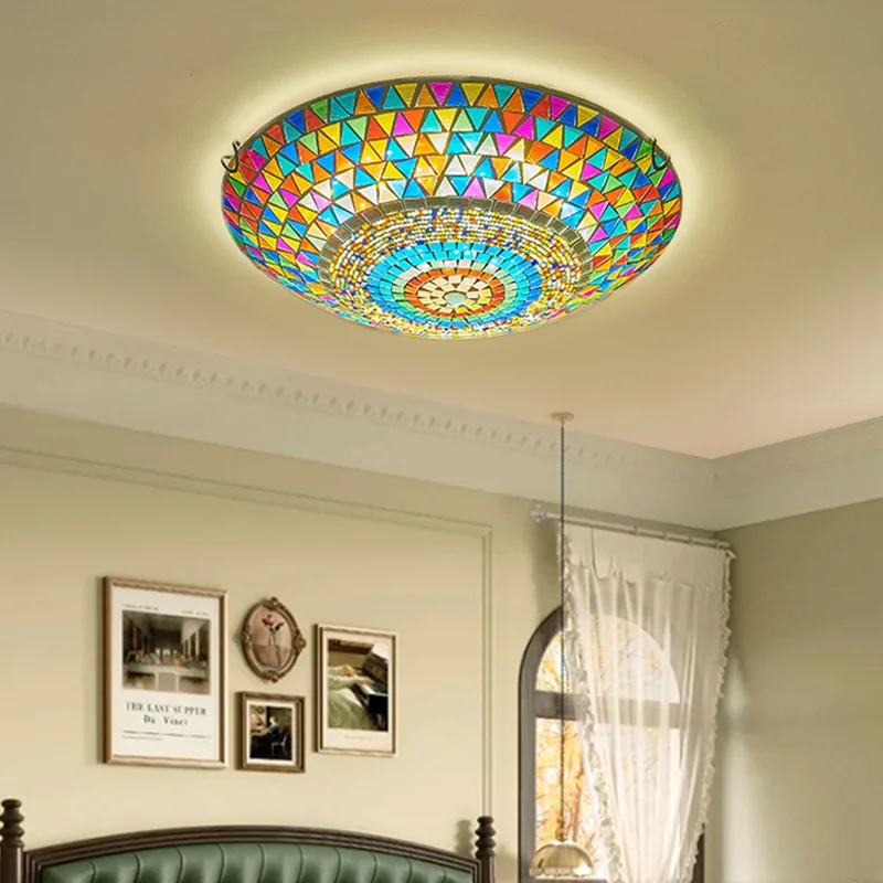 خمر رومانسية التركية فسيفساء اللون ضوء السقف لمحلات القهوة المطاعم الغربية الحانات مدخل الدرج الممرات