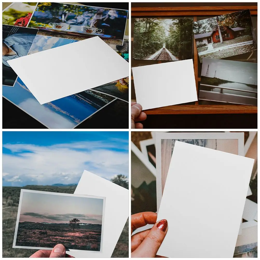 100 Sheets Photo Paper Copy Printing Glossy Printer Imaging Supplies 6 Inch DIY Brochure Sticker