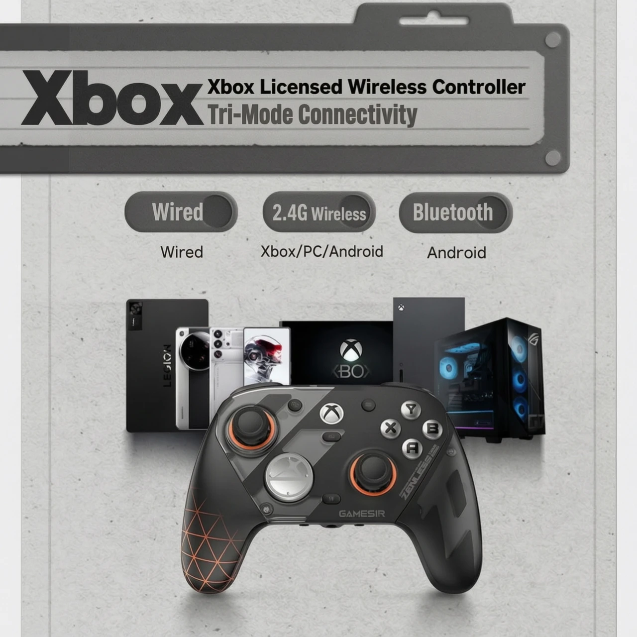GameSir G7 Pro ZZZ Limited Xbox Licensed Wireless Gamepad TMR Joystick Micro‑Switch Buttons Controller For Xbox Series X S PC