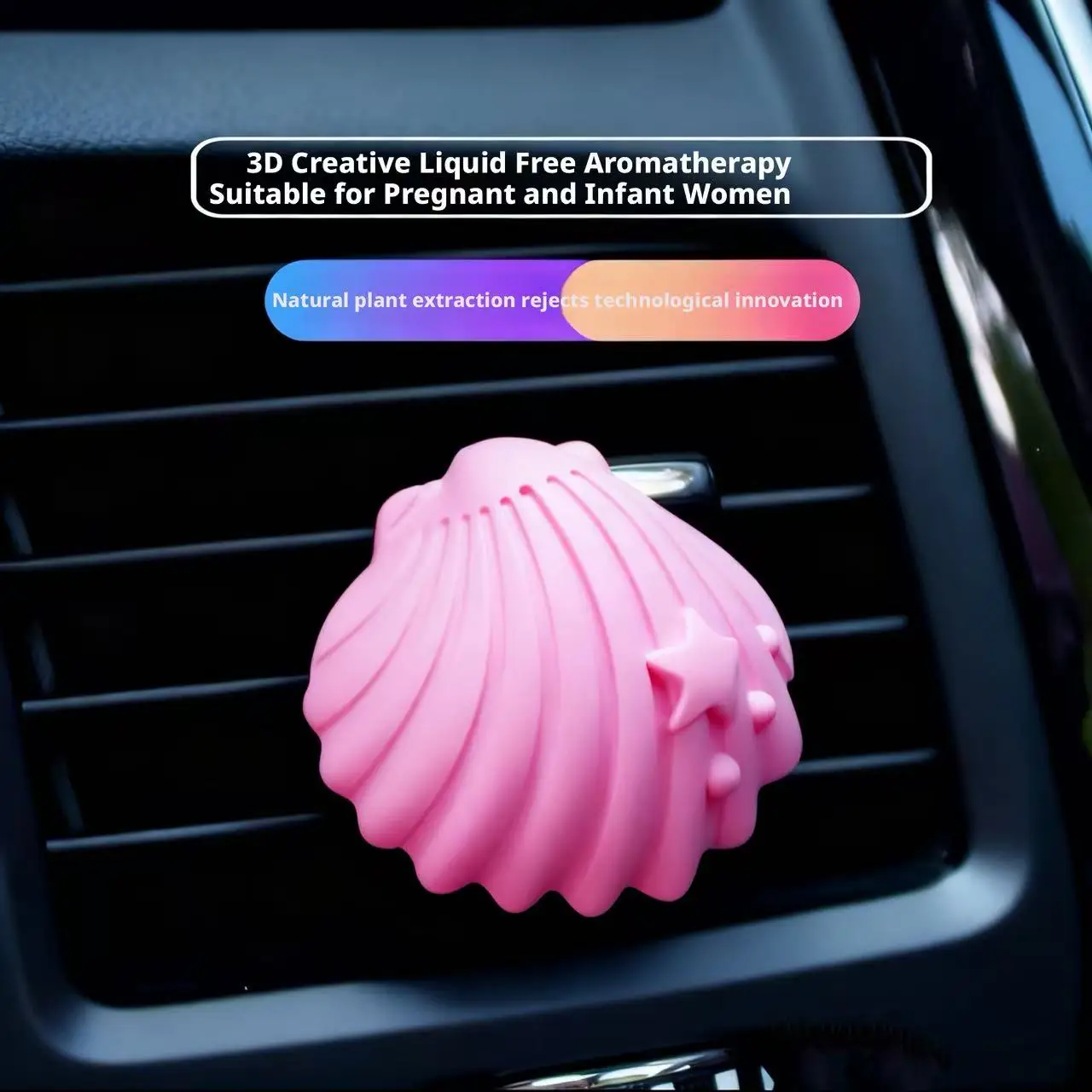 

Car Solid Aromatherapy Air Vent Fragrance for Vehicles Cute Cartoon Balm Shell with Long-Lasting Freshness to Eliminate Odors