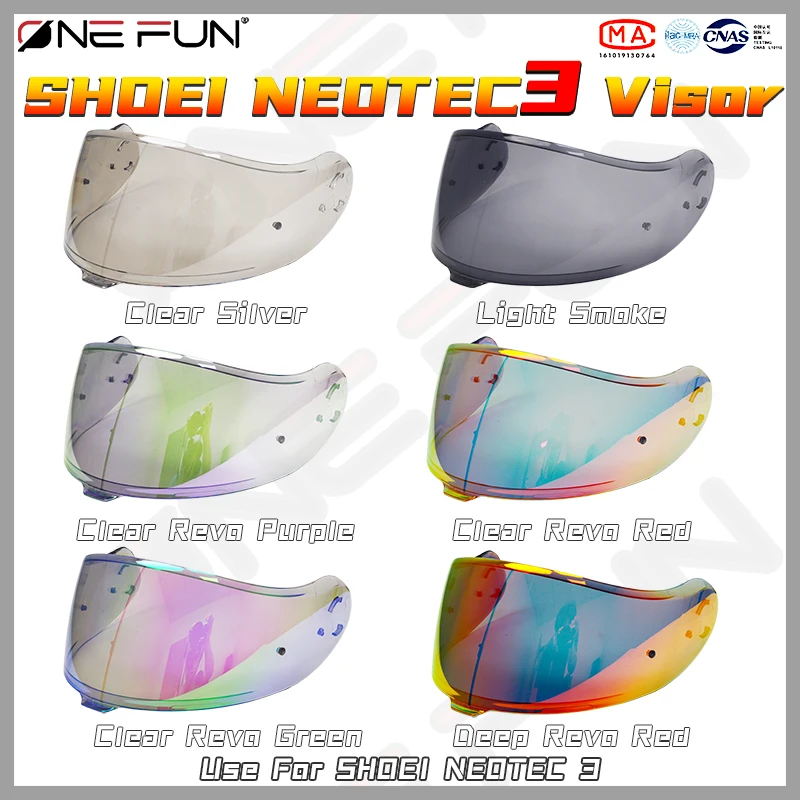 NEOTEC 3 Motorcycle Helmet Visors for SHOEI NEOTEC 3 UV Protective Visera CNS-3C Anti-Scratch Accessories Anti-Fog Photochromic
