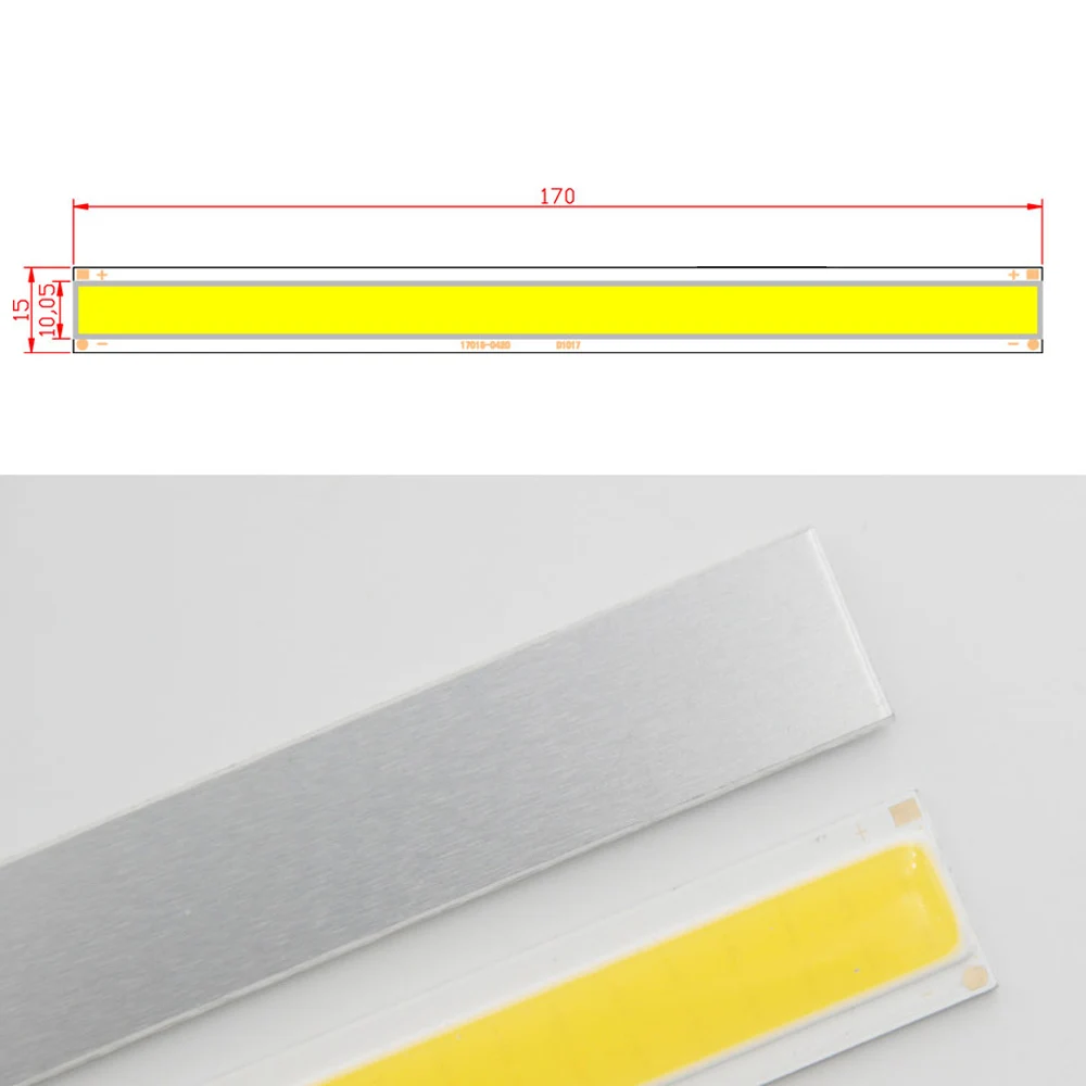 DC 12V-14V 170*15mm 6W COB LED Lamp Bar Strip Warm Cold White Lighting Source 600LM 17CM lampada per illuminazione fai da te lampade da parete da