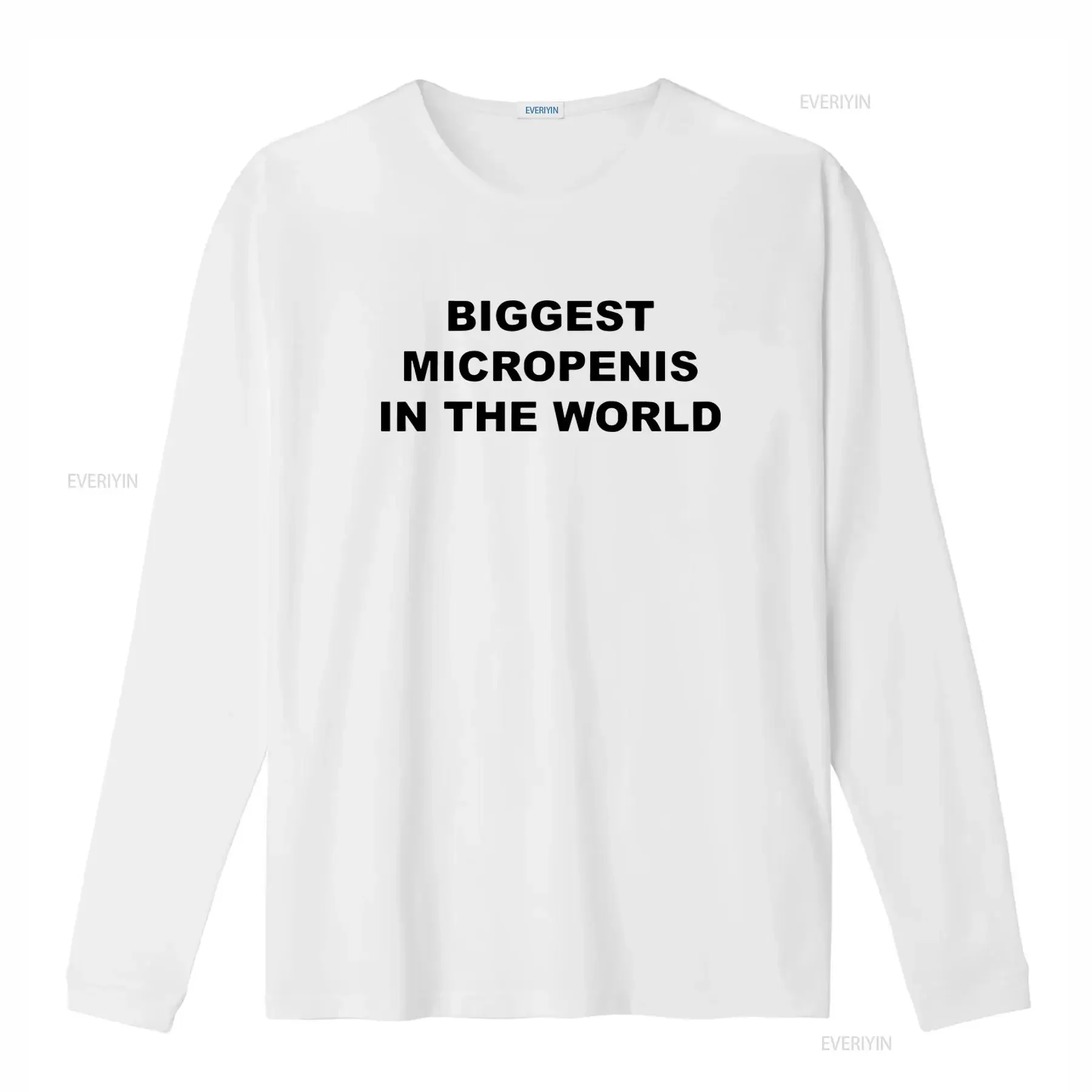 Biggest Micropenis In The World T Shirt Trendy Ladies Unique Print Sweat  vintage Washed Slightly fashion Soft Breathable