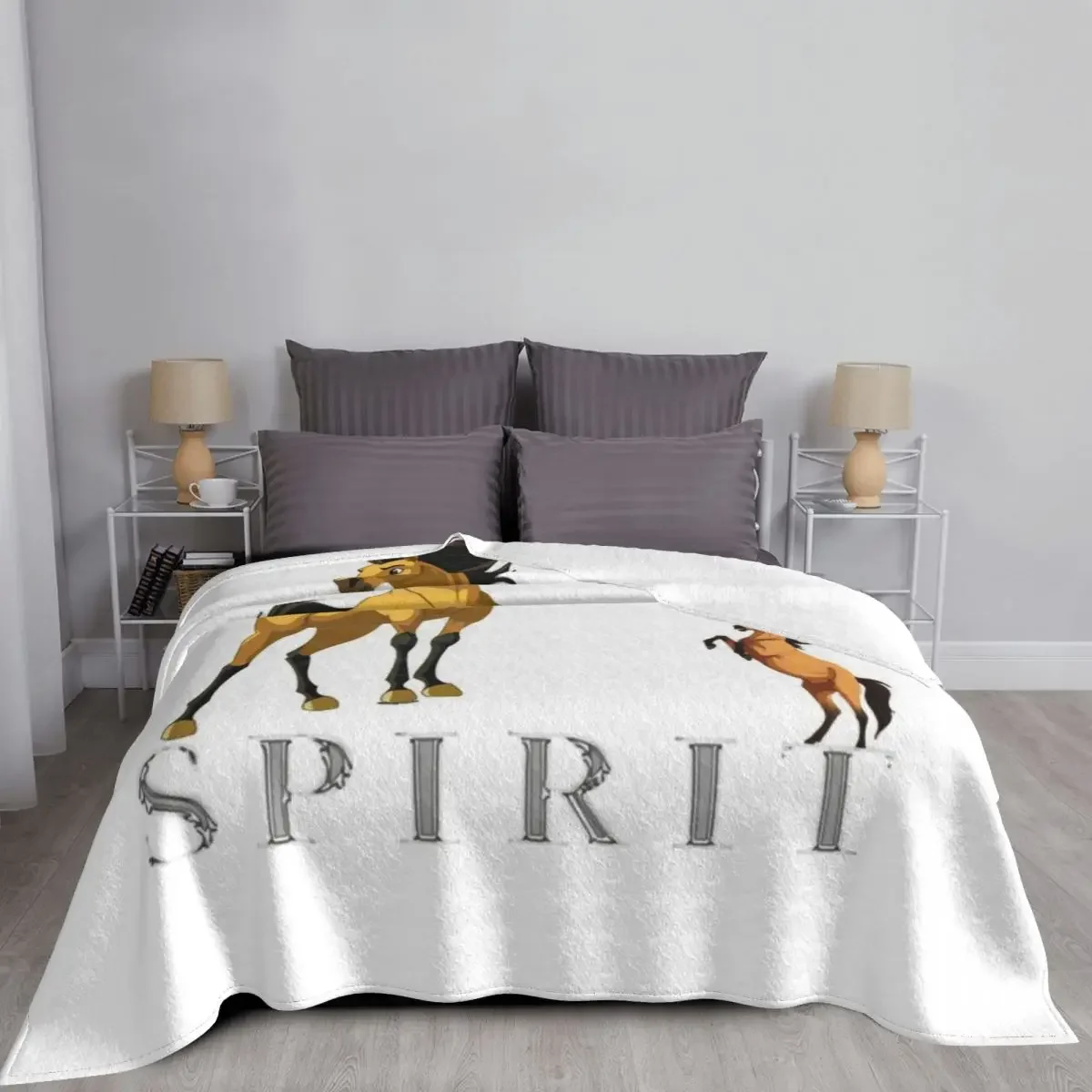 Spirit Stallion of the Cimarron Classic Throw coperta halloween Cute Plaid coperte regalo personalizzate