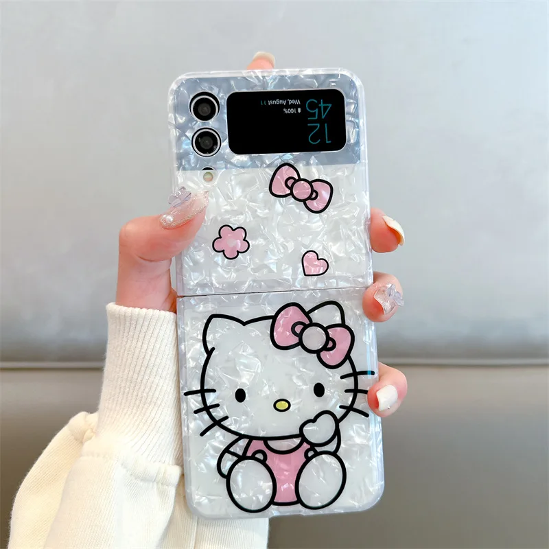 Sanrio-ビーズ付き携帯電話ケース,フラップ付き3 4 5g,ビーズ用保護ブレスレット