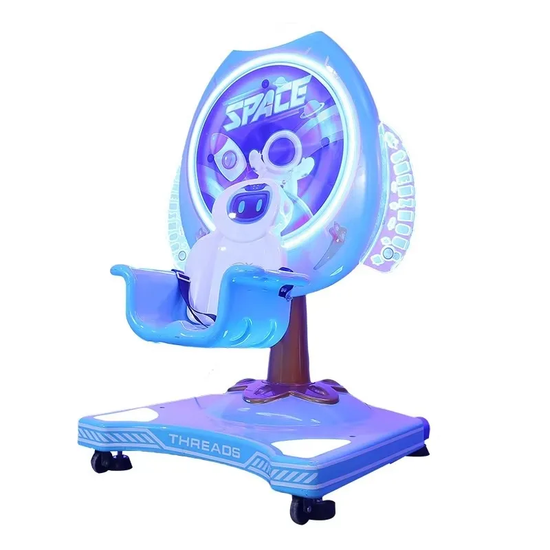 

New Attractive Coin Operated Rocking Chair with Wheel machine Kid's Coin Pushed Rocking Game Machine