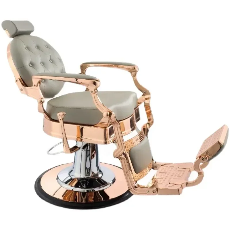 

High Retro Barber Chairs Hair Salons Pedicure Stylist Foldable Shaving Shaving Salons Hairsalon Furniture