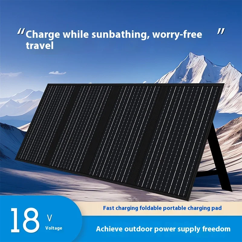 Power 60W 18V 20% efficiency, monocrystalline portable folding solar panel, foldable for camping, with MPPT controller view 3