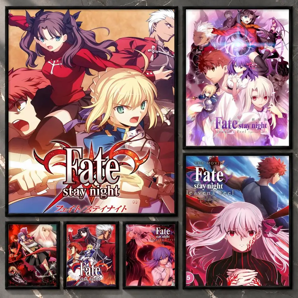 Celart Story Scene Otaku Fantasy Adventure Print Fate stay night Poster Aesthetic Unframed Wall Prints for Bedroom & Living Room