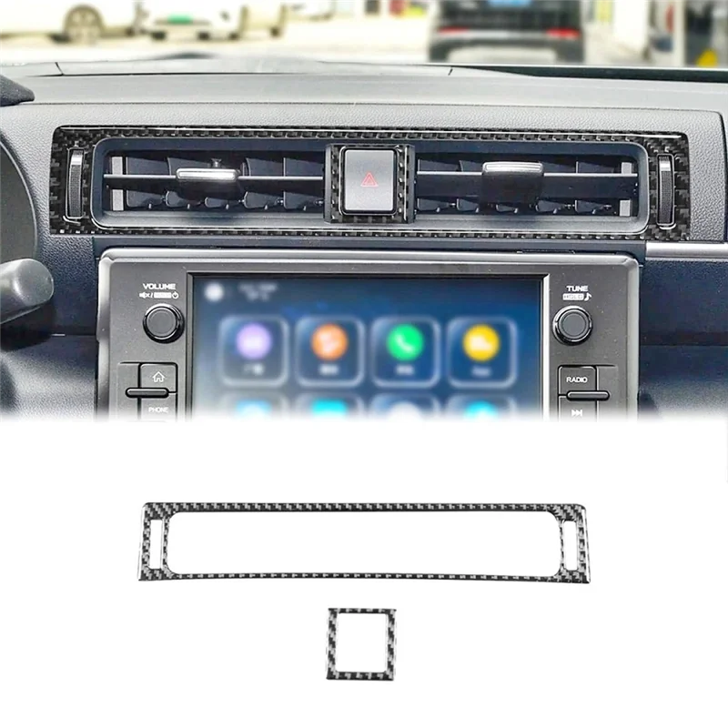 ملحقات ألياف الكربون لسوبارو BRZ تويوتا GR86 2022-2025 غطاء منفذ الهواء للتحكم المركزي زر الطوارئ