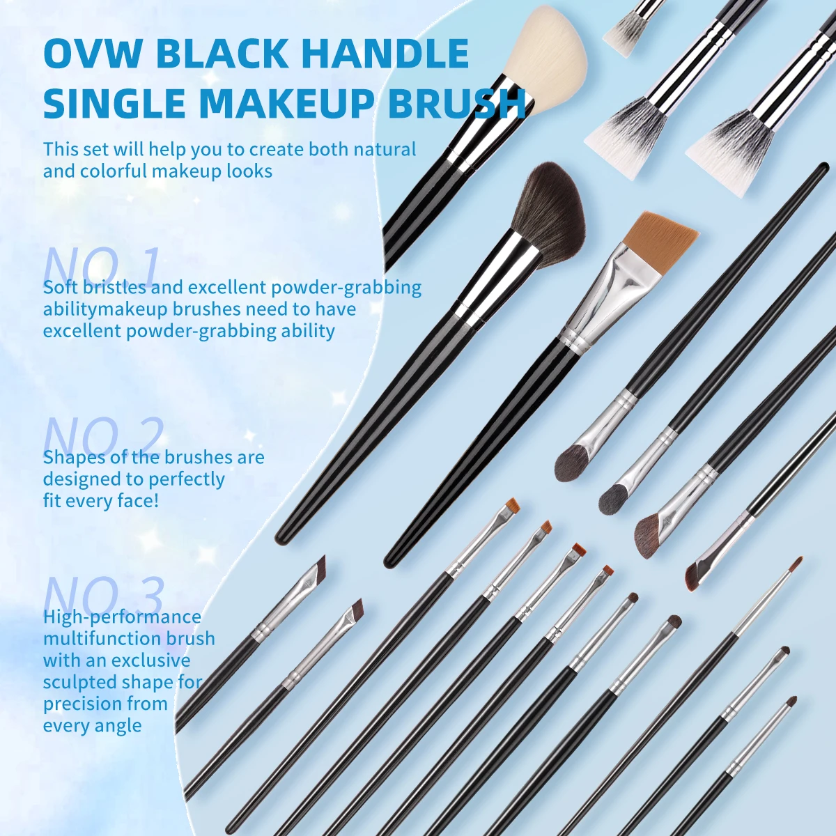 OVW 1PCS Makeup Brush Eyelash Extensions Brush Contour Highlight Eyeshadow makeup tool  brosse extensions de cils