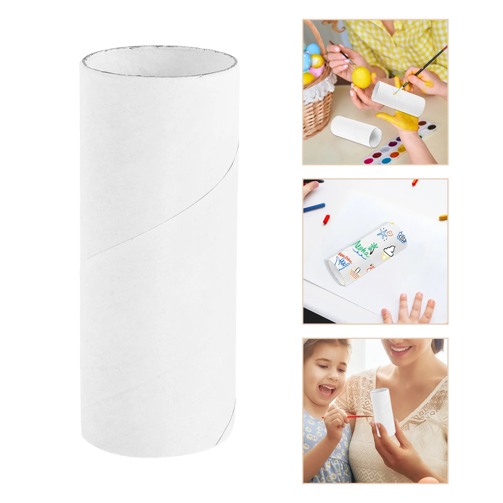 

30pcs Doodle Kraft Paper Tubes Craft Rolls For Art School Projects Drawing Activities Cardboard Tube Paperboard Tube Craft