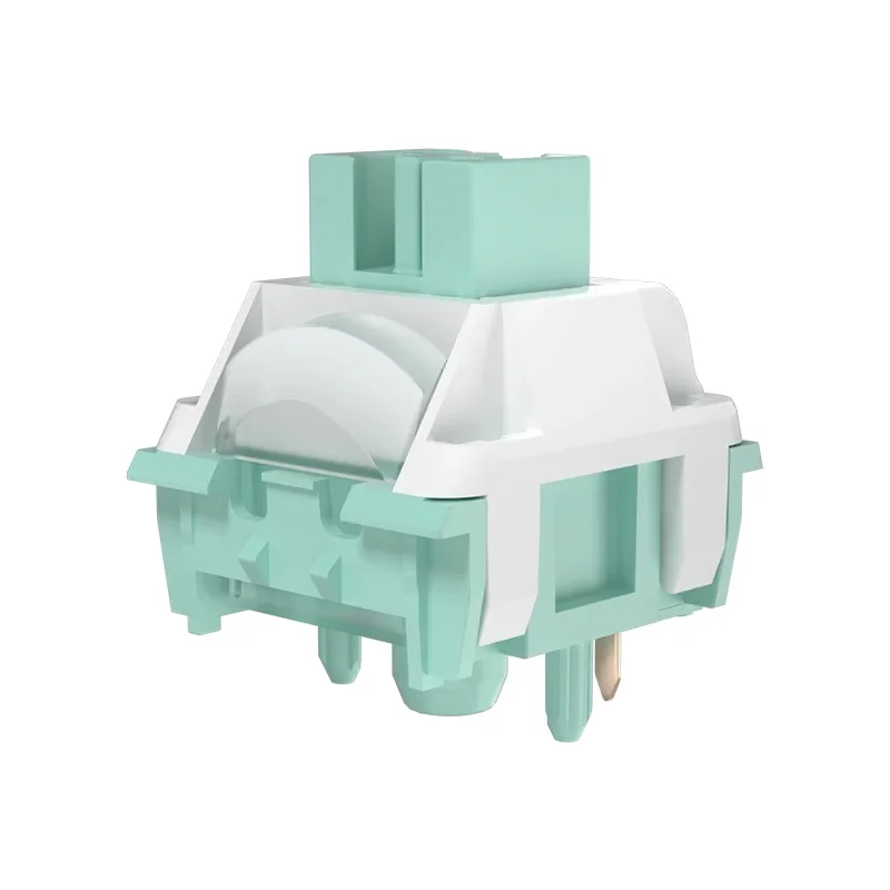 1/3/5Pcs Kailh Cool Mint V2 Keyboard Switch Quick Conduction Ice Front Silver Light Pressure Linear Keyboard Switch for Game