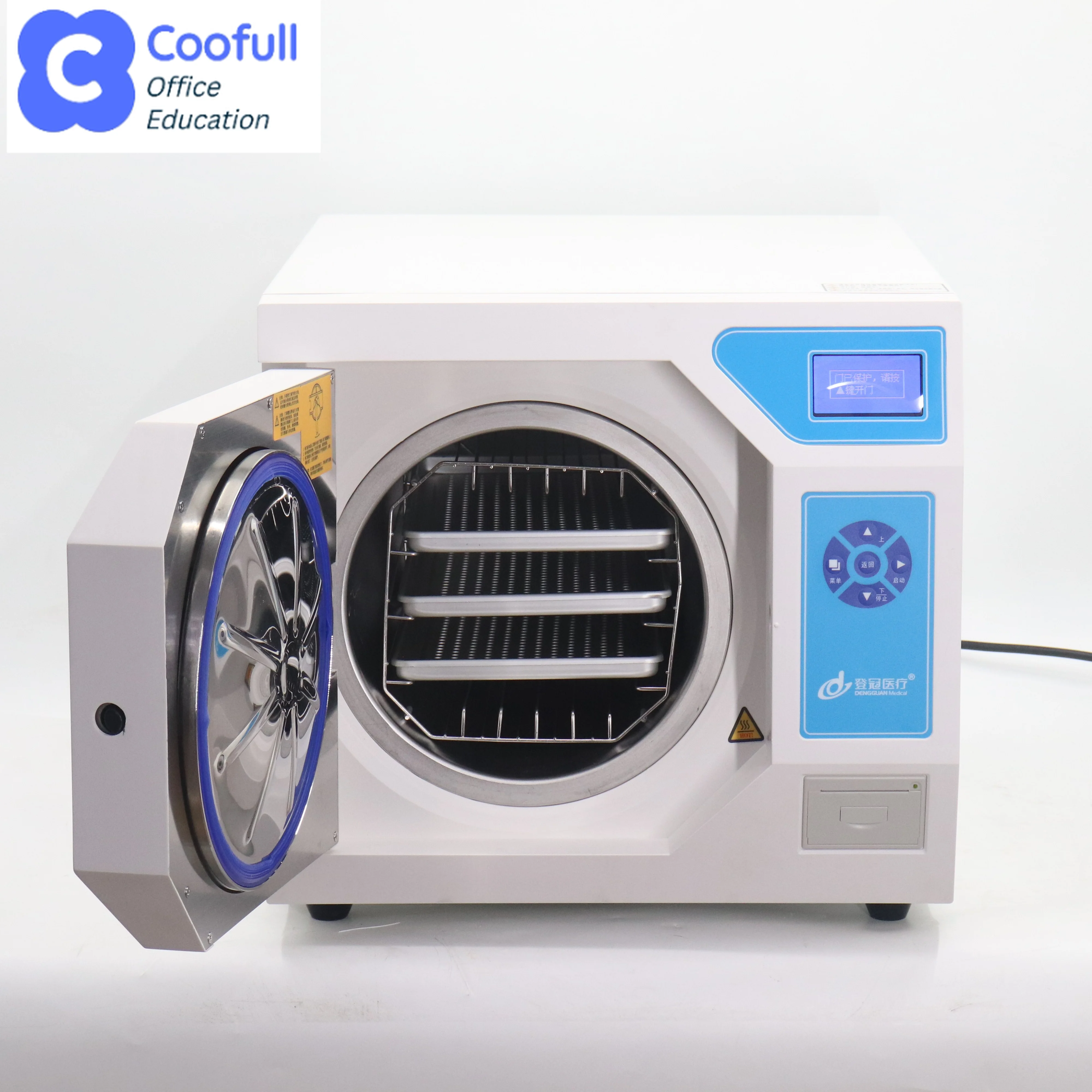 COOFULLL KEFEI DGT Class B Desktop Dental Sterilizer Automatic Autoclave Steam Sterilization 134 1.5KW Class II 1 Year Warranty