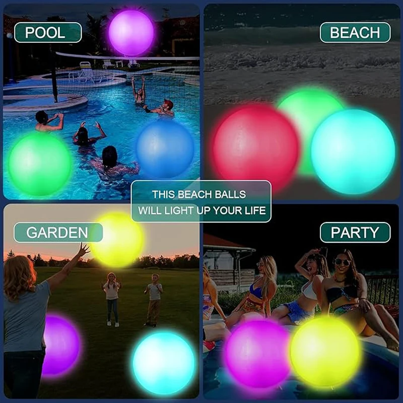 16 - Color Led Remote - Control Glowing Ball