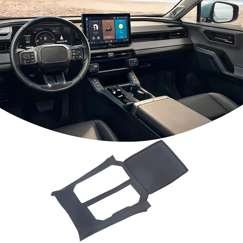 Für Toyota Rav4 XA60 2026-2027 LHD Silikon Schwarz Mittelkonsole Schaltpanel-Auflage Anti-Rutsch-Matte Dekoration Auto-Zubehör – Detail 1