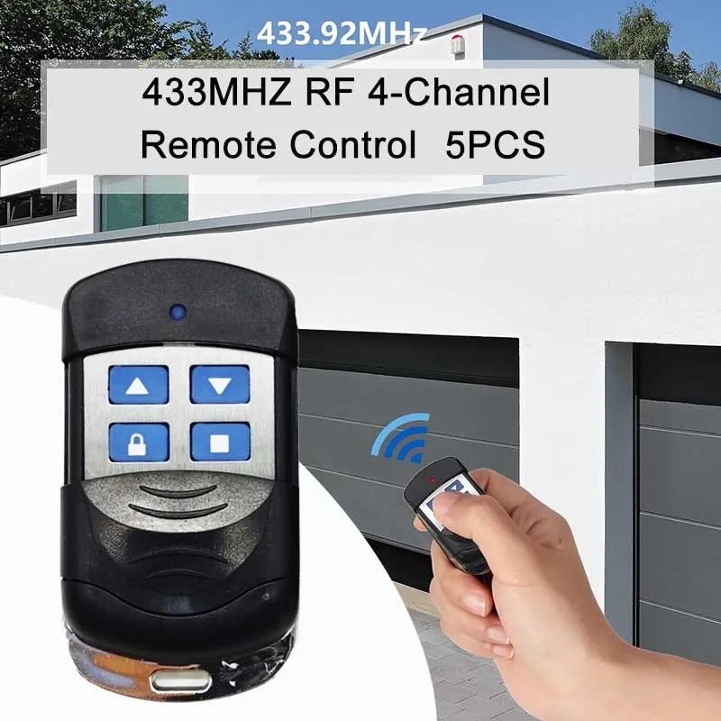 

Automatic 4-Channel/Gate Control Garage Door Remote Control with Fixed Code 433Mhz 315Mhz ,Factory Wholesale Price for 5 Pieces