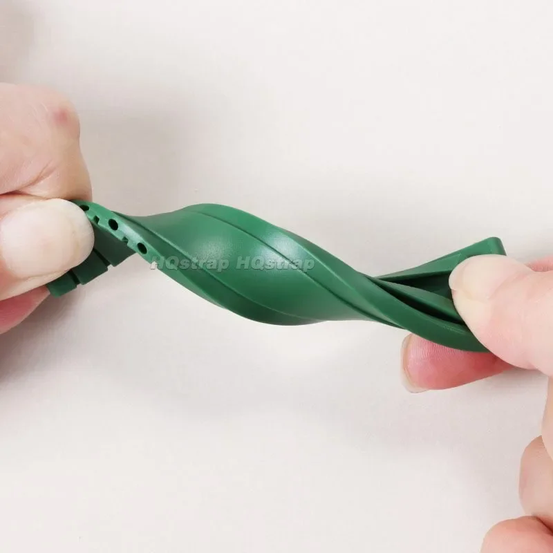 Pulseira de borracha de silicone 20mm, pulseira à prova d'água para rolex para submarinista gmt daytona, cinto de substituição universal