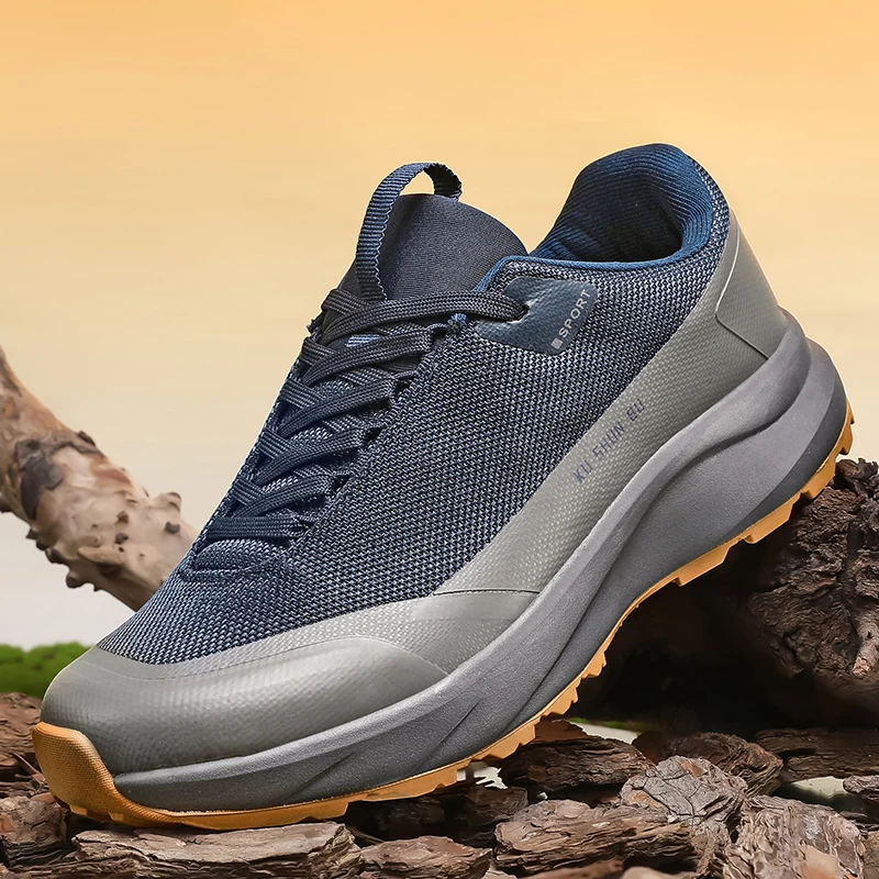 

Outdoor Men's Sneaker Casual Designer Lace Up Thick-soled Fashion Comfortable Male Sports Shoes Walking Tennis Shoe Non Slip