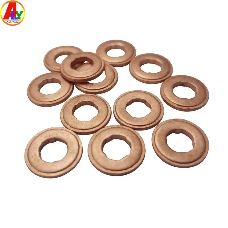 

ALYTEST 100PCS Fuel Pump Metal Sealing Copper Shim Washers Gasket Kit F00RJ01453