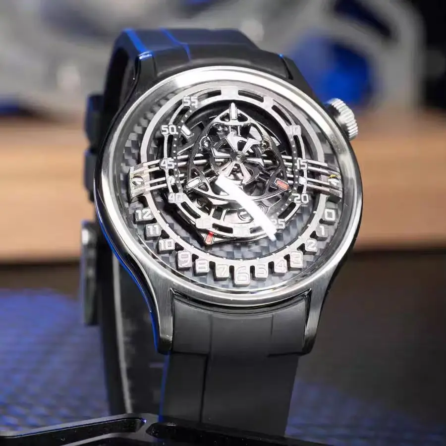 OBLVLO Men Automatic Watch Luxury 42MM Mechanical Wristwatch Luminous 50m Waterproof Sapphire Mirror Rotatable Rotor Dial