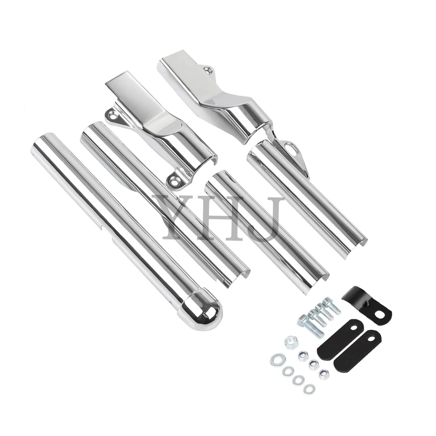 Motorcycle Rear Swingarm Tube Covers Chrome For Harley Softail FXST EFI FXSTI FLSTC EFI FLSTCI FLSTS EFI FXSTSI 2000-2007