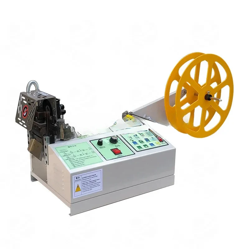 Microcomputer Automatic Tape Webbing Satin Ribbon Elastic Band Ribbon Shoelace Guillotine  Cutting Special-Shaped Machine