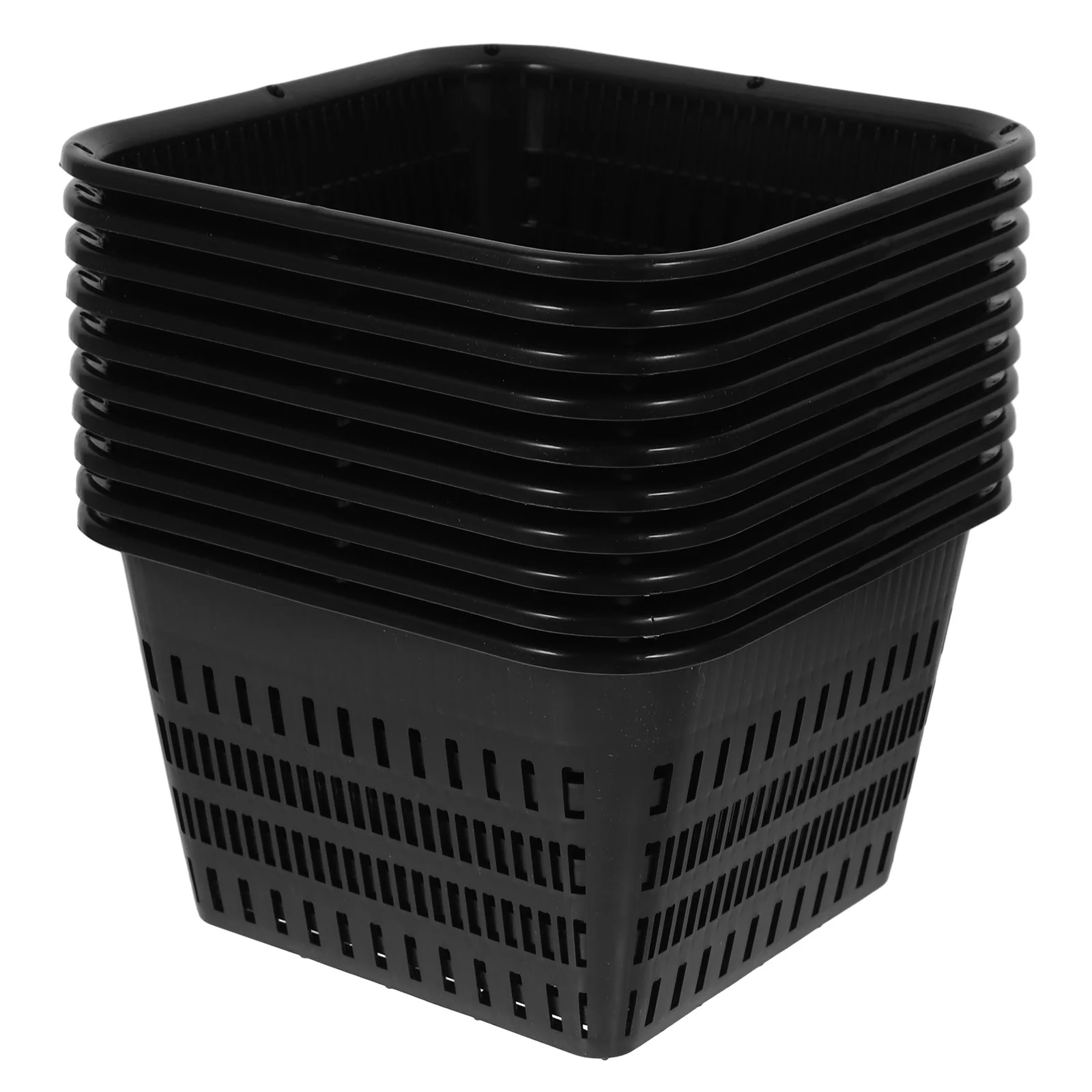 

10 Pcs Orchid Pot Large Basket Garden Drainage Pots Indoor Plants Plastic Holes Root Controlling Flower Pot Gardening Planter
