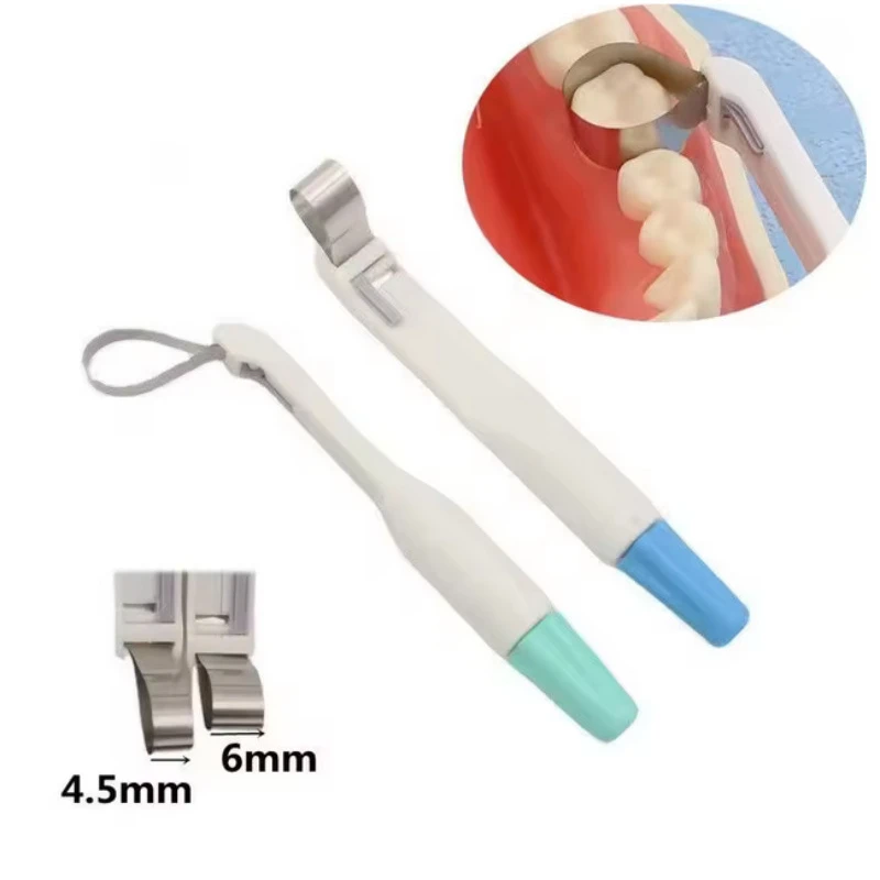 

2025 Dental Matrix Band Adjustable Ring System Standard and Curved Pre Formed Stainless Steel Material Lab Tools Oral Cavity