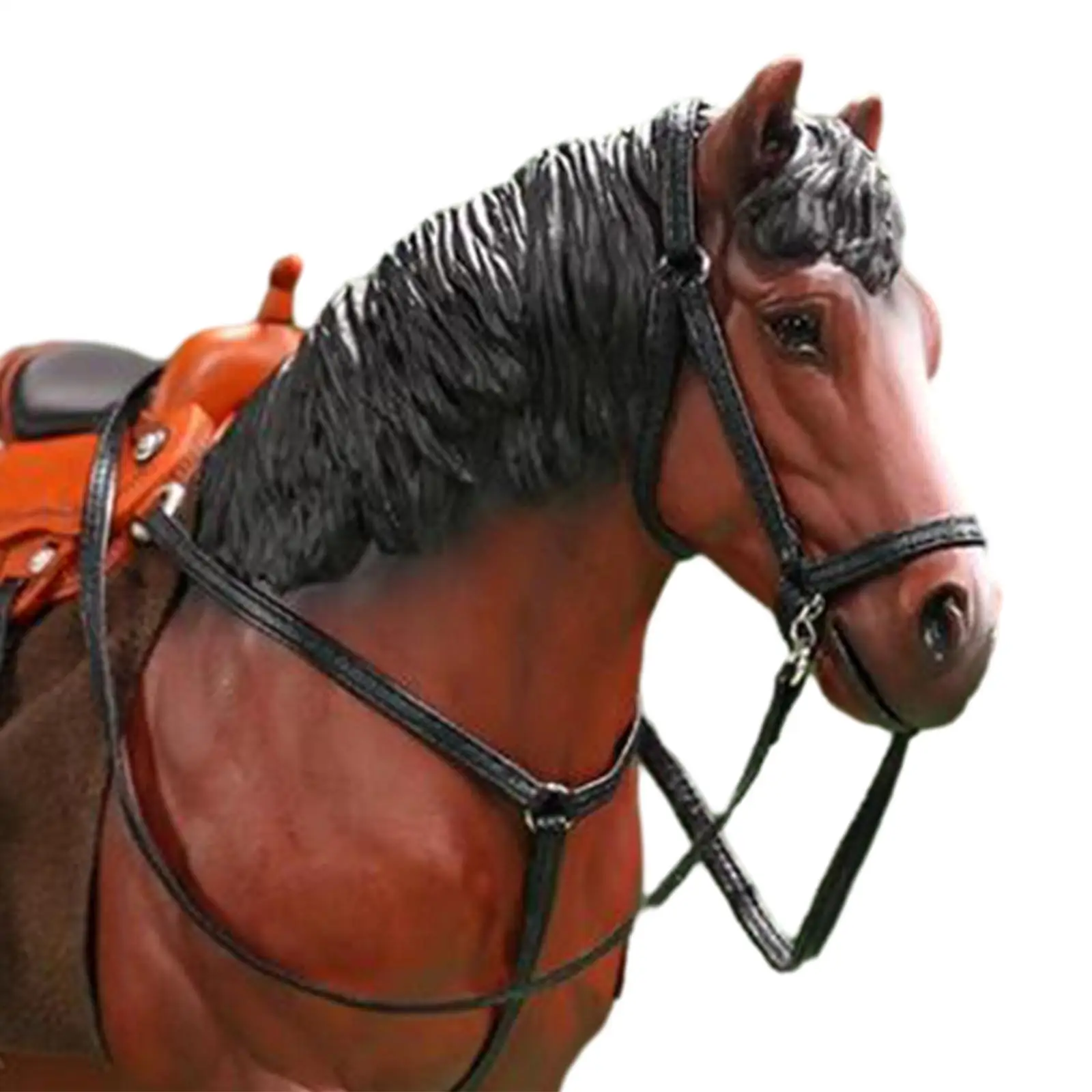 Figurka konia w skali 1/12, kolekcjonerskie ozdoby, realistyczna miniaturowa figurka konia do figurek akcji o wysokości 15 cm, akcesoria do dioramy.